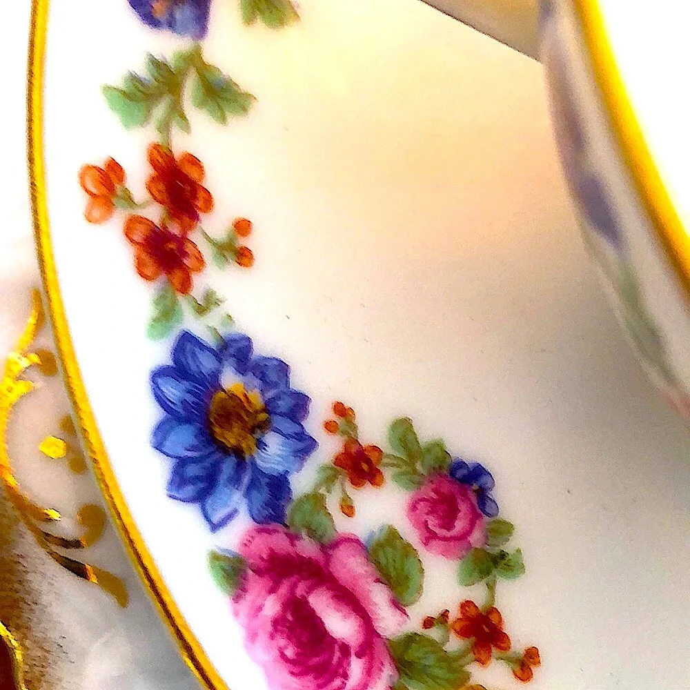 EUC- Theodore Haviland Limoges Double Handled Bouillon & Under Plate - Picture 5 of 12